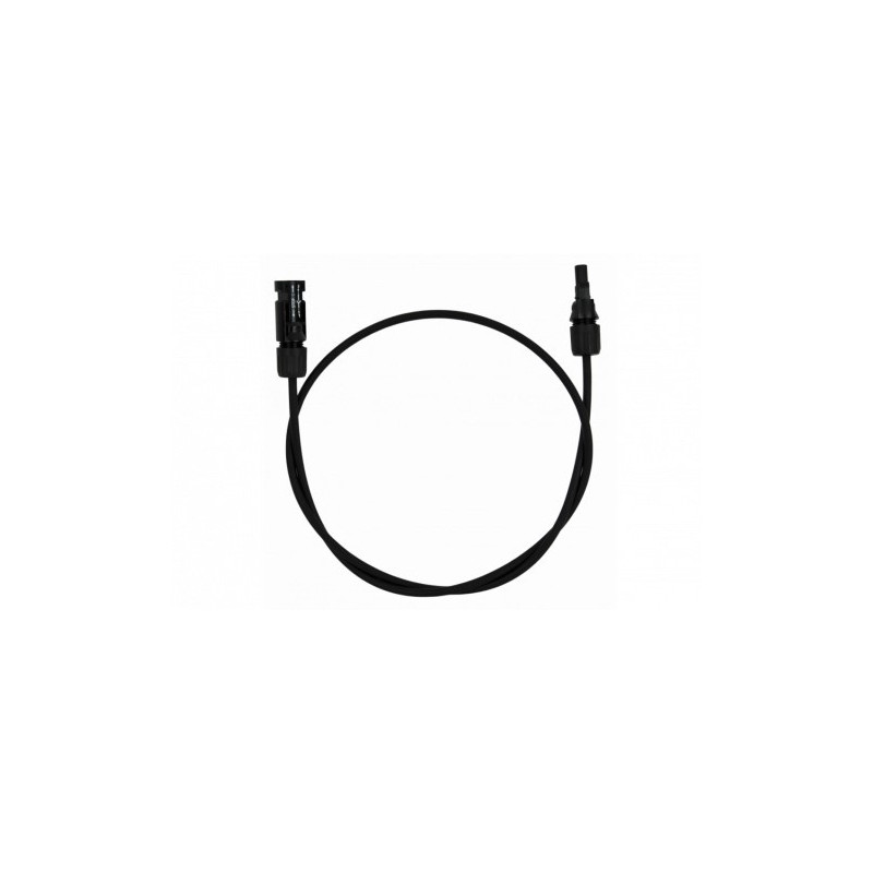 Rallonge solaire unipolaire Câble  noir 4mm² 2M